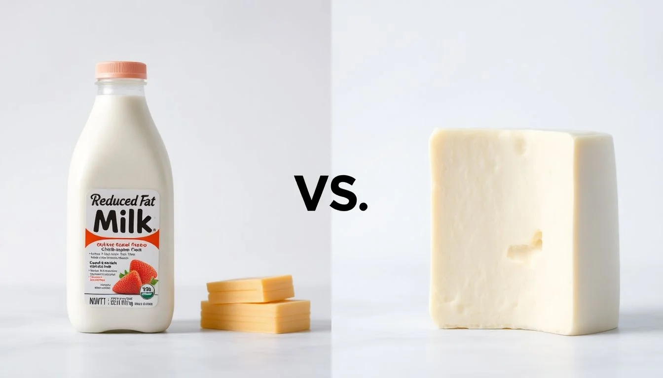 Reduced Fat Milk vs Queso Fresco Part Skim Milk Cheese