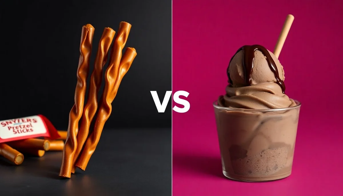Snyder's Pretzel Sticks vs Ice Cream