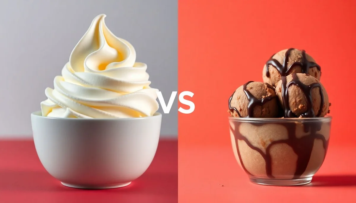 Sour Cream vs Chocolate Fudge Ice Cream