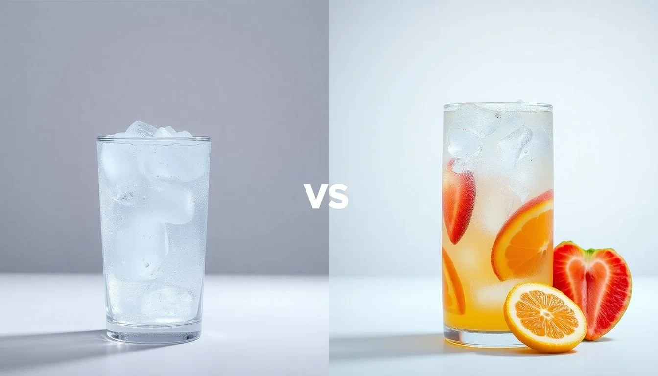 Sparkling Ice vs SPARKLING WATER REAL SQUEEZED FRUIT