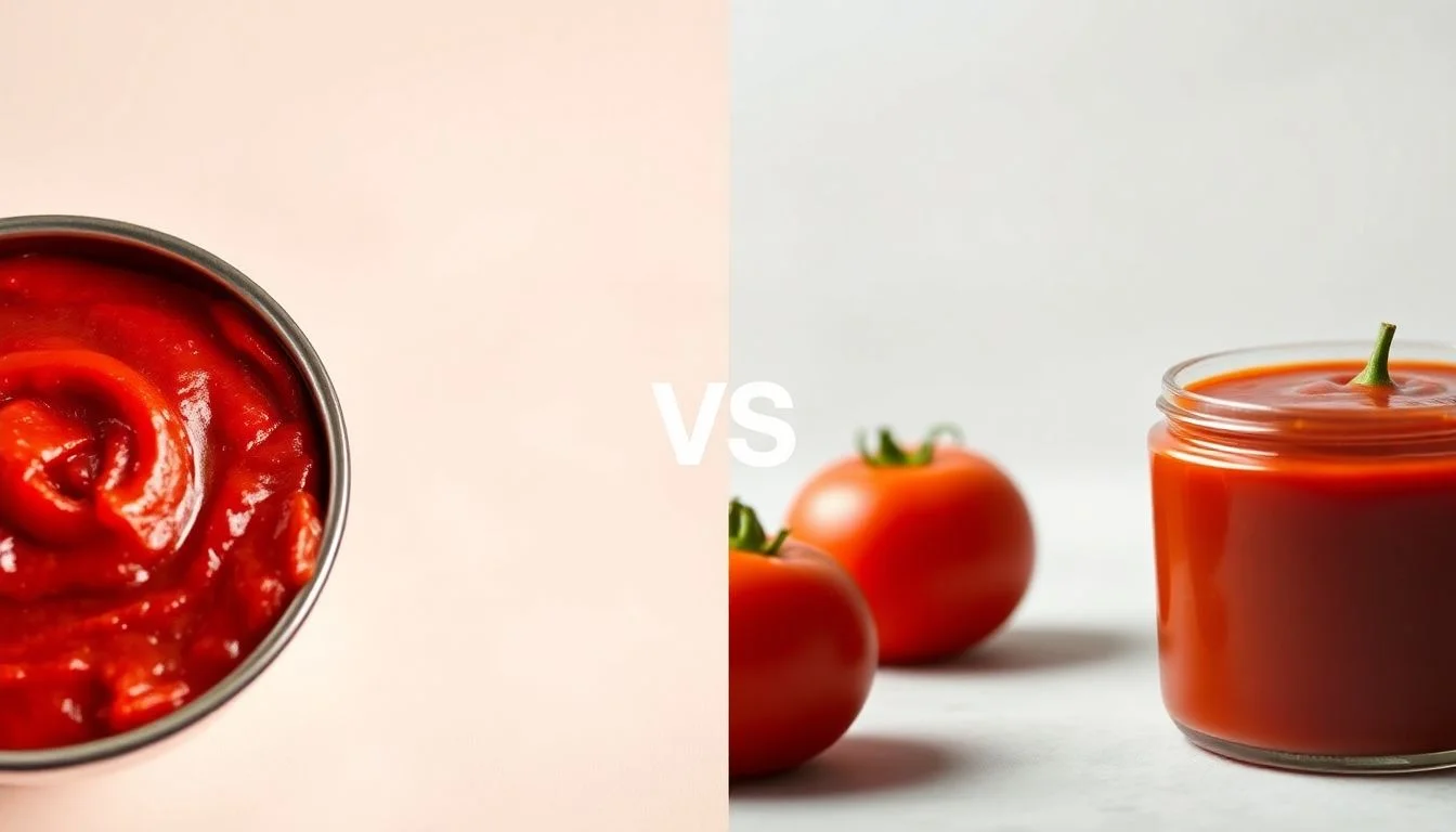 Tomato Paste vs Tomato Sauce