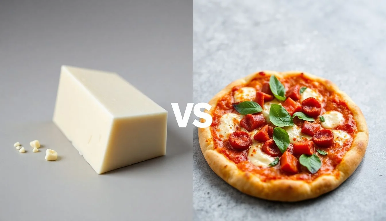 WHOLE MILK MOZZARELLA SHREDDED LOW MOISTURE MOZZARELLA CHEESE vs Pizza Blend