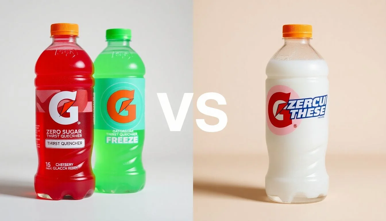 Zero Sugar Thirst Quencher Glacier Cherry vs Gatorade Zero Sugar Thirst Quencher Glacier F